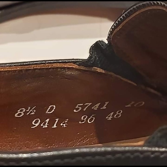 Black Hartt men’s dress shoes handcrafted 8 1/2 - Picture 7 of 8